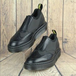 Dr Martens Resnik Platform Zip Up Shoes